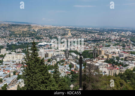 Blick über die Stadt Tiflis, Georgien, Osteuropa. Stockfoto