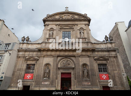 Die Kirche der Heiligen Elisabeth in Paris, Frankreich. Stockfoto