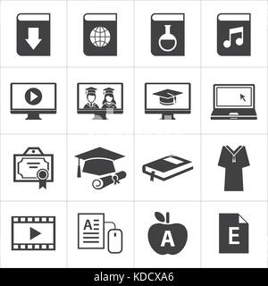 Online Bildung Symbol Stock Vektor