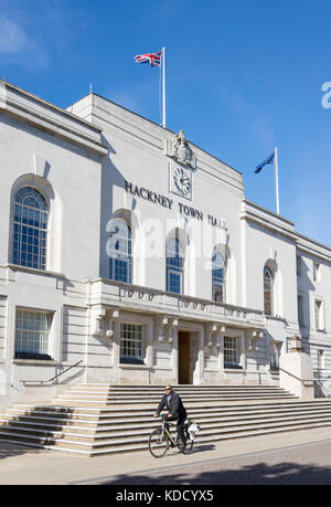 Hackney Rathaus, Mare Street, Hackney Central, London Stadtteil Hackney, Greater London, England, Vereinigtes Königreich Stockfoto