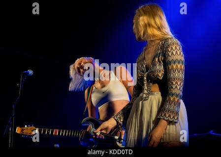 Benicassim, Spanien - Jun 13: Traum Frau (Mädchen Musik Band) führen Sie im Konzert an fib Festival am 13. Juli 2017 in Benicassim, Spanien. Stockfoto