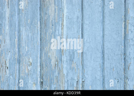 Alte hölzerne Bretter mit Rissbildung abblätternde Farbe Stockfoto