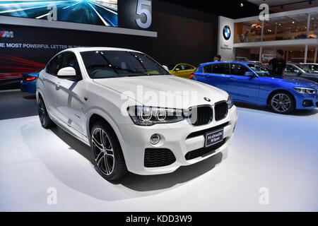 NONTHABURI - 28. März: xDreive BBMW X4 20d M Sport auf Anzeige an der 38th Thailand Bangkok International Motor Show 2017 am 28. März 2017 der Nonthaburi, Stockfoto