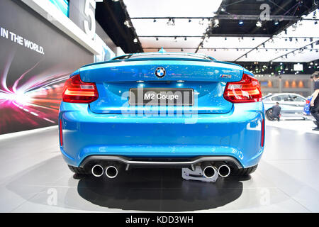 NONTHABURI - 28. März: BMW M2 Coupé auf Anzeige an der 38th Thailand Bangkok International Motor Show 2017 am 28. März 2017 der Nonthaburi, Thailand. Stockfoto