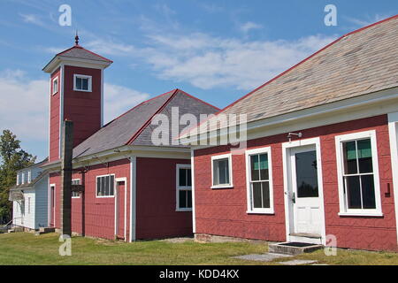 Firehouse im Shaker Village in New Hampshire Stockfoto