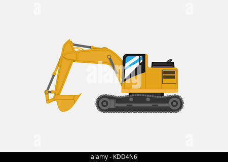 Grunge Traktor schwere Planierraupe Vektor Stockfoto