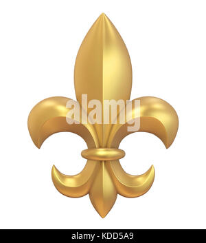 Fleur-de-lis Isoliert Stockfoto