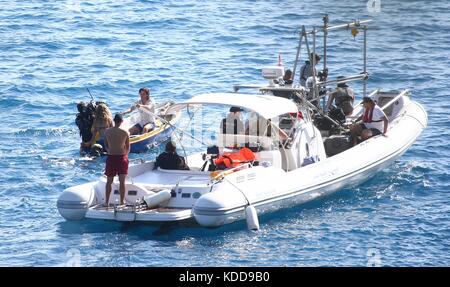 Jeremy Irvine verfilmte "Mamma Mia! 2' auf der Insel Vis in Kroatien Mit: Jeremy Irvine Where: Vis, Kroatien When: 12. September 2017 Credit: WENN.com ***Nur für die Veröffentlichung in Großbritannien, USA, Deutschland, Österreich, Schweiz erhältlich Stockfoto