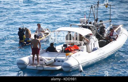 Jeremy Irvine verfilmte "Mamma Mia! 2' auf der Insel Vis in Kroatien Mit: Jeremy Irvine Where: Vis, Kroatien When: 12. September 2017 Credit: WENN.com ***Nur für die Veröffentlichung in Großbritannien, USA, Deutschland, Österreich, Schweiz erhältlich Stockfoto