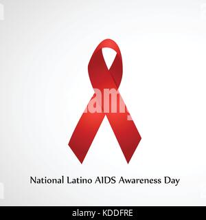 Darstellung der nationalen Latino AIDS Bewußtsein Tag Hintergrund Stock Vektor