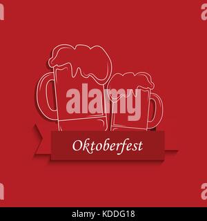 Abbildung: Oktoberfest Oktoberfest Hintergrund Stock Vektor