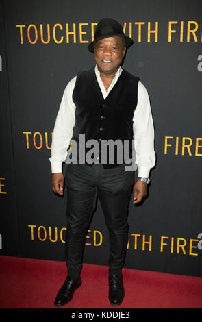 New York, NY - 10 2016 Februar: Isiah Whitlock jr nimmt mit Brand New York Premiere bei Walter Reade Theater berührt Stockfoto