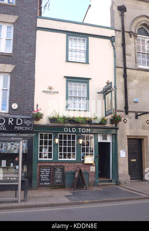 Oxford Oxfordshire UK - Old Tom Pub im Stadtzentrum Stockfoto