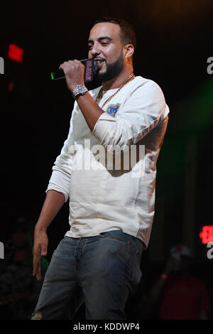 Hollywood, FL, USA. Okt. 2017. French Montana auf 99 Jamz Uncensored Live at Revolution Live am 11. Oktober 2017 in Hollywood, Florida. Kredit: Mpi04/Media Punch/Alamy Live News Stockfoto