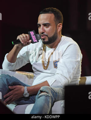 Hollywood, FL, USA. Okt. 2017. French Montana auf 99 Jamz Uncensored Live at Revolution Live am 11. Oktober 2017 in Hollywood, Florida. Kredit: Mpi04/Media Punch/Alamy Live News Stockfoto