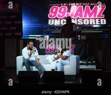 Hollywood, FL, USA. Okt. 2017. French Montana auf 99 Jamz Uncensored Live at Revolution Live am 11. Oktober 2017 in Hollywood, Florida. Kredit: Mpi04/Media Punch/Alamy Live News Stockfoto