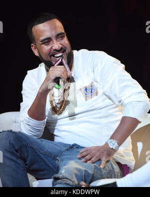Hollywood, FL, USA. Okt. 2017. French Montana auf 99 Jamz Uncensored Live at Revolution Live am 11. Oktober 2017 in Hollywood, Florida. Kredit: Mpi04/Media Punch/Alamy Live News Stockfoto