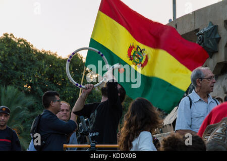 Barcelona, Spanien, 12. Oktober 2017: Spanisch Jahrestag der Entdeckung Amerikas Credit: Marco Pachiega/Alamy leben Nachrichten Stockfoto