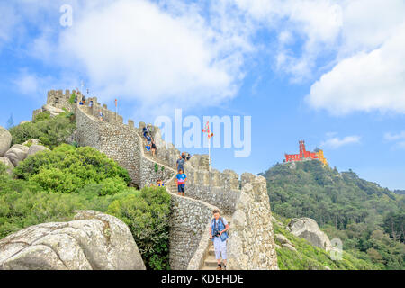 Sintra Burgen und Sehenswürdigkeiten Stockfoto