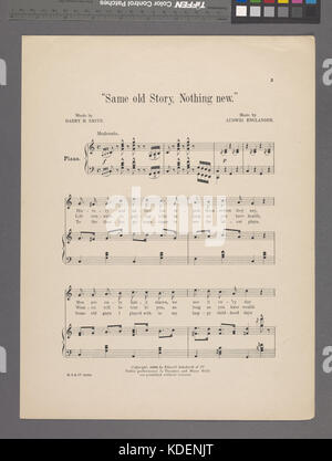 Alte Geschichte nichts Neues (NYPL Hades 609612 1994651) Stockfoto