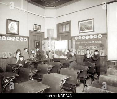 St. Louis öffentlichen Schulen Unterricht Ausstellung im Palast der Bildung auf der Weltausstellung 1904 Stockfoto