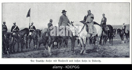 Kaiser Wilhelm II. und Theodore Roosevelt Stockfoto