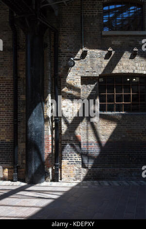 Westside Vordach von Midland Güterschuppen, King's Cross, London, UK Stockfoto