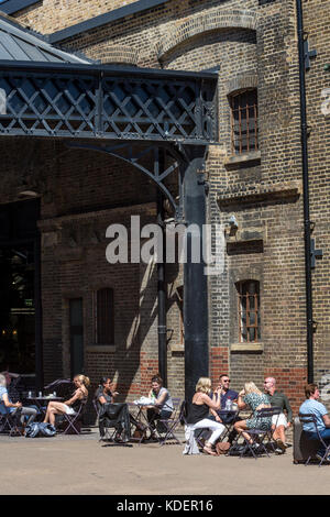 Westside Vordach von Midland Güterschuppen, King's Cross, London, UK Stockfoto