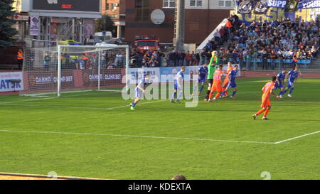 Kursk, Russland - 20.September 2017: ein Fußballspiel zwischen ZSKA Moskau und avangard Kursk Stockfoto