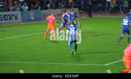 Kursk, Russland - 20.September 2017: ein Fußballspiel zwischen ZSKA Moskau und avangard Kursk Stockfoto