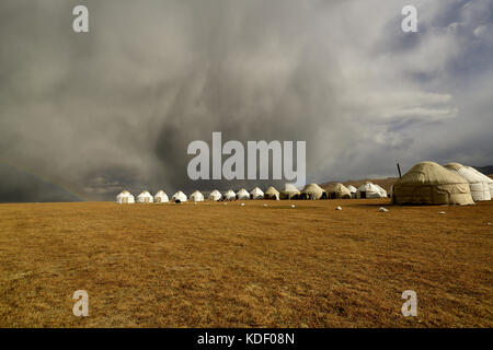 Region Issyk-Kul, Karakichi, See Sonkel, Kirgisistan Stockfoto