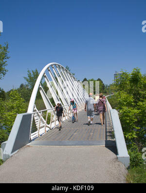 Humber Bay Bridge Park Toronto Stockfoto