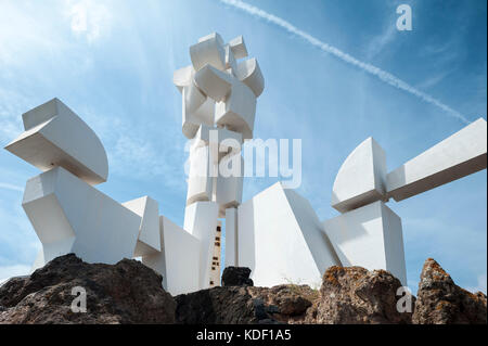 Denkmal für die Bauern (monumento al Campesino) von Cesar Manrique in der Nähe von San Bartolomé, Lanzarote auf den Kanarischen Inseln, Spanien Stockfoto