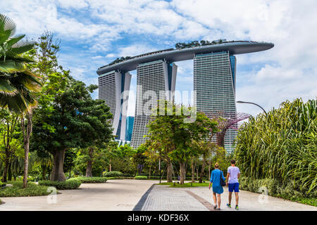 Luxus Marina Bay Sands, Singapur Stockfoto