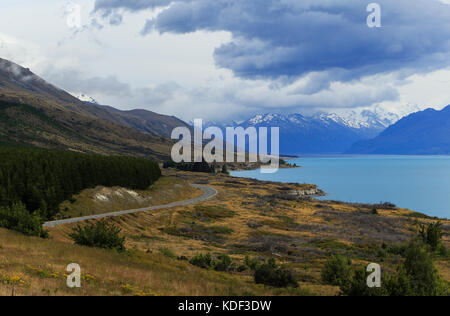 Eine malerische Aussicht auf die Berge in Neuseeland Stockfoto