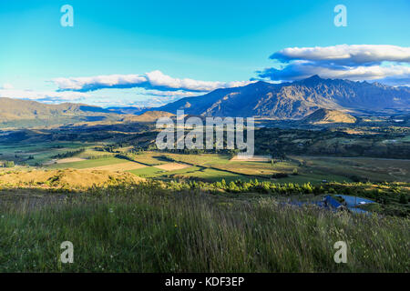 Eine malerische Aussicht auf die Berge in Neuseeland Stockfoto