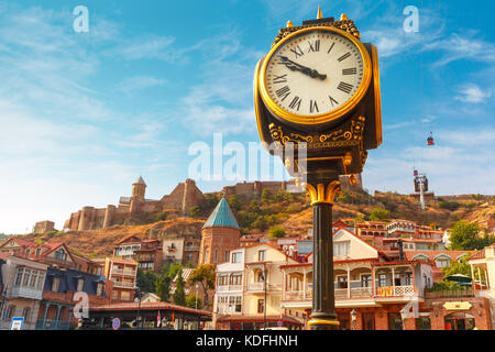 Stadt und Festung Narikala, Tiflis, Georgien Stockfoto