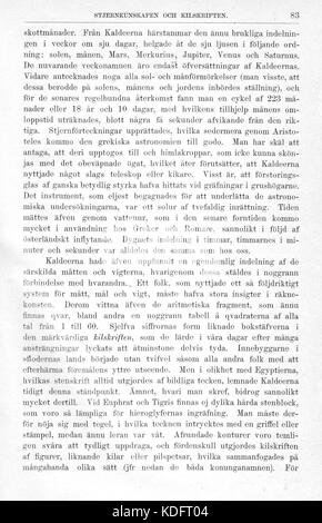 Seite aus „Illustrerad Verldshistoria“, einem schwedischen illustrierten Band zur Weltgeschichte, der historische Ereignisse und Figuren in visuellem und textuellem Format präsentiert. Stockfoto