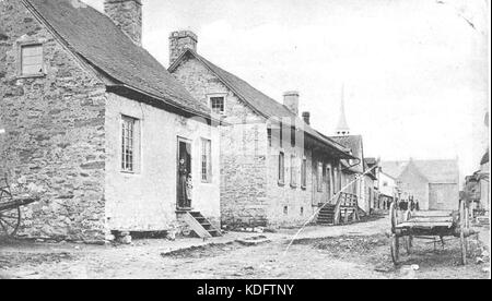 Kahnawake ca 1860 Stockfoto