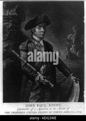 Iohn Paul Iones, Commander ein Geschwader in den Dienst der dreizehn Vereinigten Staaten von Nordamerika, 1779 LCCN 2003689052 Stockfoto