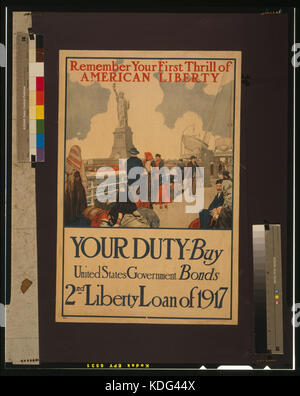 Ihre erste Thrill des American Liberty LCCN 00652898 Erinnern Stockfoto