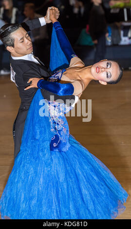 Brentwood, Essex, 11. Oktober internationalen Ballsaal Meisterschaften 2017 in der internationalen Halle, in Brentwood. Stockfoto