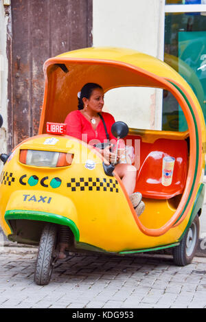 Kubanerin, Coco Taxi Driver Stockfoto