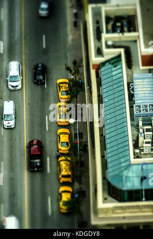 Tilt Shift calgary Down Town - Stadt und Urbane Fotografie Stockfoto