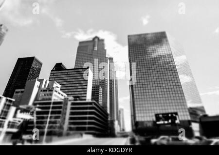 Tilt Shift calgary Down Town - Stadt und Urbane Fotografie Stockfoto