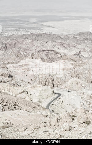 in den Berg Eden Jordan den Blick von der antiken Burg Stockfoto