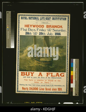 Royal National Leben boot Institution, Heywood Zweig, Flag Tage, Freitag & Samstag, 28. & 29. Juli, 1916 LCCN 2003675268 Stockfoto