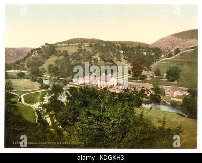 Mansal Dale vom Bahnhof, Derbyshire, England LCCN 2002696706 Stockfoto