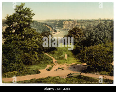 Fluss Avon vom Clifton Downs, Bristol, England LCCN 2002696424 Stockfoto