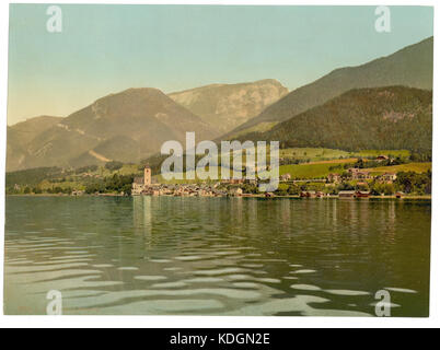 St. Wolfgang (d. h., Wolfgang), vom See, Oberösterreich, Austro Ungarn LCCN 2002708446 Stockfoto